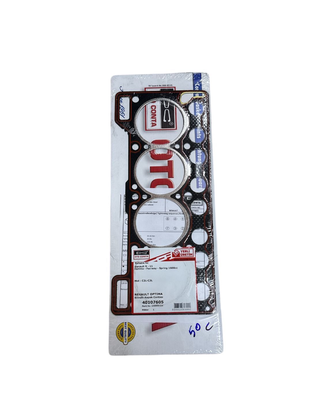 Silindir Kapak Contası 1.6 R9-R11-R19 (Karbüratörlü)
