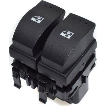 Cam Açma Anahtarı Ön Sol Megane II (Siyah)