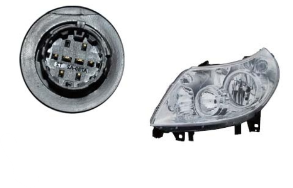 Fiat Ducato Ön Far El.Mot.7 Fişli Sol 11-13